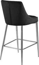 Load image into Gallery viewer, Karina Black Velvet Stool