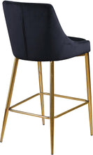 Load image into Gallery viewer, Karina Black Velvet Stool