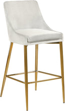 Load image into Gallery viewer, Karina Cream Velvet Stool