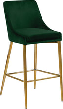 Load image into Gallery viewer, Karina Green Velvet Stool
