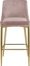 Load image into Gallery viewer, Karina Pink Velvet Stool