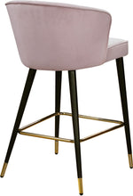Load image into Gallery viewer, Cassie Pink Velvet Stool