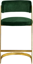 Load image into Gallery viewer, Stephanie Green Velvet Stool