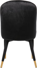 Load image into Gallery viewer, Belle Black Velvet Dining Chair