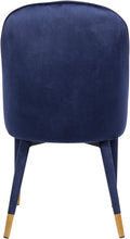 Load image into Gallery viewer, Belle Navy Velvet Dining Chair
