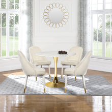Load image into Gallery viewer, Belle Cream Velvet Dining Chair