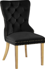 Load image into Gallery viewer, Carmen Black Velvet Dining Chairs (2)