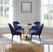 Load image into Gallery viewer, Belle Navy Velvet Dining Chair