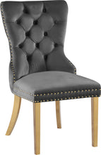 Load image into Gallery viewer, Carmen Grey Velvet Dining Chairs (2)