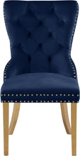 Load image into Gallery viewer, Carmen Navy Velvet Dining Chairs (2)