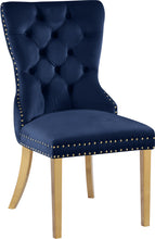Load image into Gallery viewer, Carmen Navy Velvet Dining Chairs (2)
