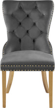 Load image into Gallery viewer, Carmen Grey Velvet Dining Chairs (2)