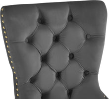 Load image into Gallery viewer, Carmen Grey Velvet Dining Chairs (2)