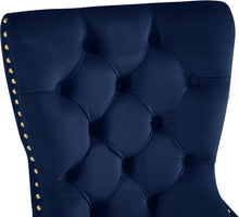 Load image into Gallery viewer, Carmen Navy Velvet Dining Chairs (2)