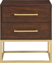 Load image into Gallery viewer, Maxine Cherry / Gold Night Stand