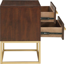 Load image into Gallery viewer, Maxine Cherry / Gold Night Stand