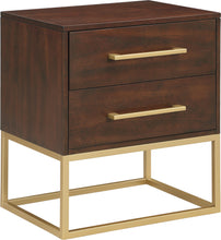Load image into Gallery viewer, Maxine Cherry / Gold Night Stand
