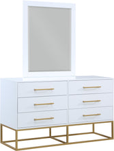 Load image into Gallery viewer, Maxine White / Gold Dresser