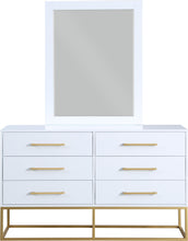 Load image into Gallery viewer, Maxine White / Gold Dresser