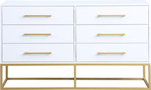 Load image into Gallery viewer, Maxine White / Gold Dresser