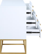 Load image into Gallery viewer, Maxine White / Gold Dresser