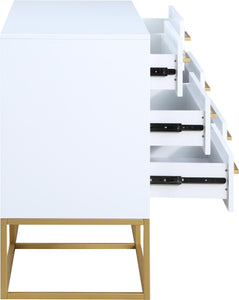 Maxine White / Gold Dresser