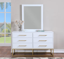 Load image into Gallery viewer, Maxine White / Gold Dresser