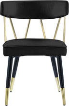 Load image into Gallery viewer, Rheingold Black Velvet Dining Chair