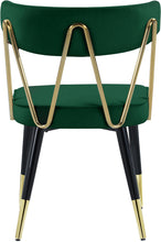 Load image into Gallery viewer, Rheingold Green Velvet Dining Chair