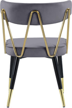 Load image into Gallery viewer, Rheingold Grey Velvet Dining Chair