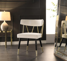 Load image into Gallery viewer, Rheingold Cream Velvet Dining Chair