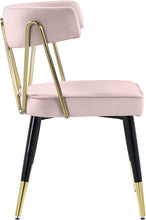 Load image into Gallery viewer, Rheingold Pink Velvet Dining Chair