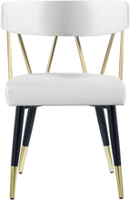 Load image into Gallery viewer, Rheingold White Faux Leather Dining Chair
