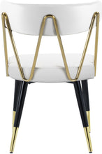 Load image into Gallery viewer, Rheingold White Faux Leather Dining Chair