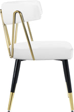 Load image into Gallery viewer, Rheingold White Faux Leather Dining Chair