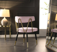 Load image into Gallery viewer, Rheingold Pink Velvet Dining Chair