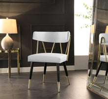 Load image into Gallery viewer, Rheingold White Faux Leather Dining Chair