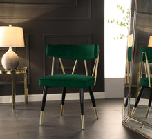 Load image into Gallery viewer, Rheingold Green Velvet Dining Chair