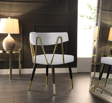 Load image into Gallery viewer, Rheingold White Faux Leather Dining Chair