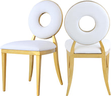Load image into Gallery viewer, Carousel White Faux Leather Dining Chair