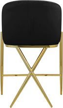 Load image into Gallery viewer, Xavier Black Velvet Counter Stool