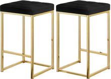 Load image into Gallery viewer, Nicola Black Velvet Stool