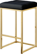 Load image into Gallery viewer, Nicola Black Faux Leather Stool