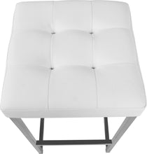 Load image into Gallery viewer, Nicola White Faux Leather Stool
