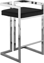 Load image into Gallery viewer, Ezra Black Velvet Stool