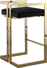 Load image into Gallery viewer, Ezra Black Velvet Stool