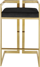 Load image into Gallery viewer, Ezra Black Velvet Stool