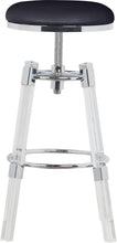 Load image into Gallery viewer, Venus Black Faux Leather Adjustable Stool