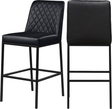 Load image into Gallery viewer, Bryce Black Faux Leather Stool