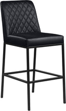 Load image into Gallery viewer, Bryce Black Faux Leather Stool